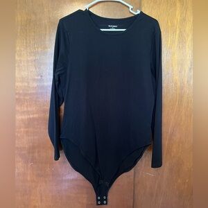 Old Navy Long Sleeve Black Bodysuit
